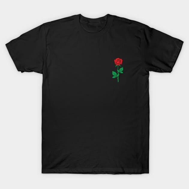 Simple Rose T-Shirt by HailDesign